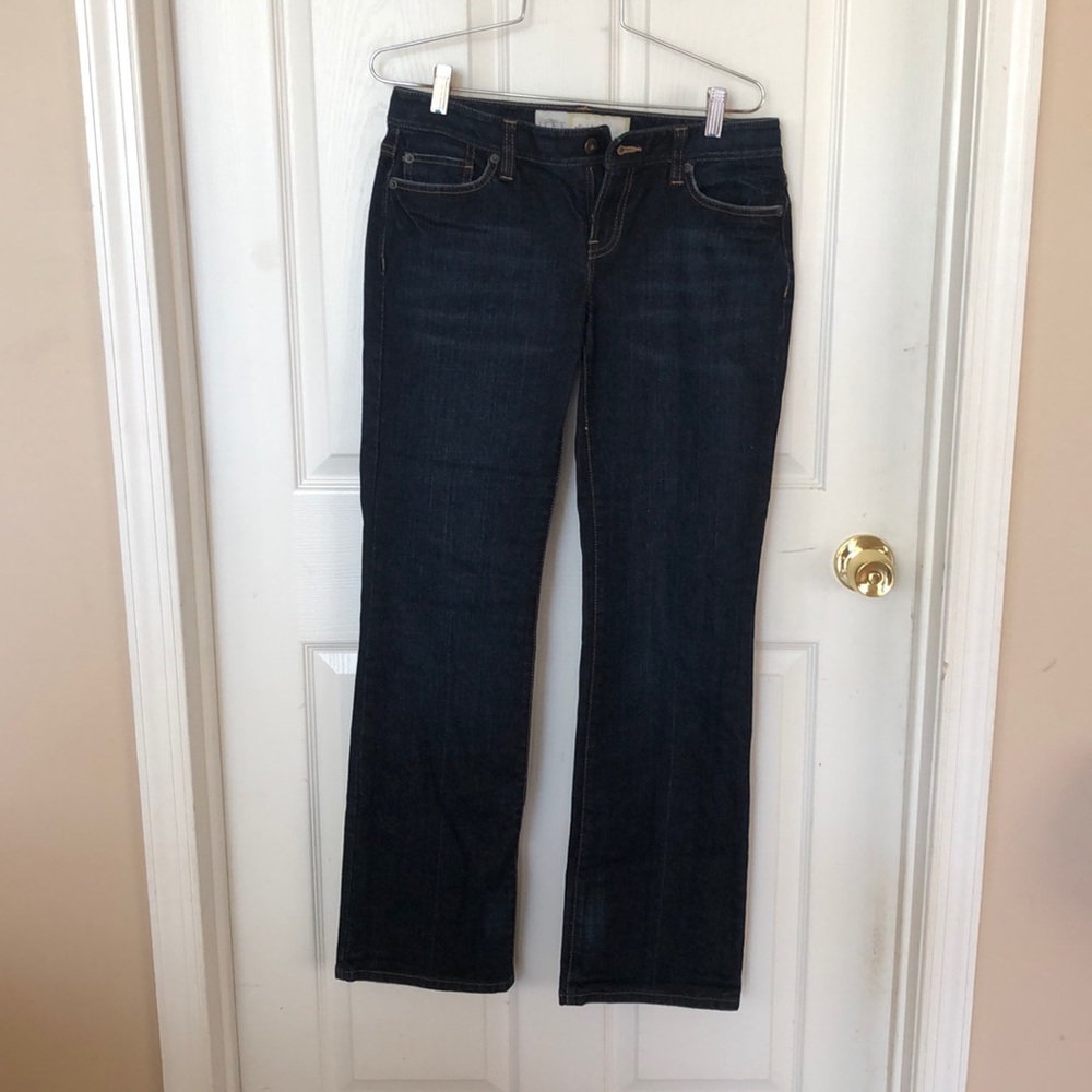 Loft Dark Denim Slim Boot Jeans, size 4, EUC
